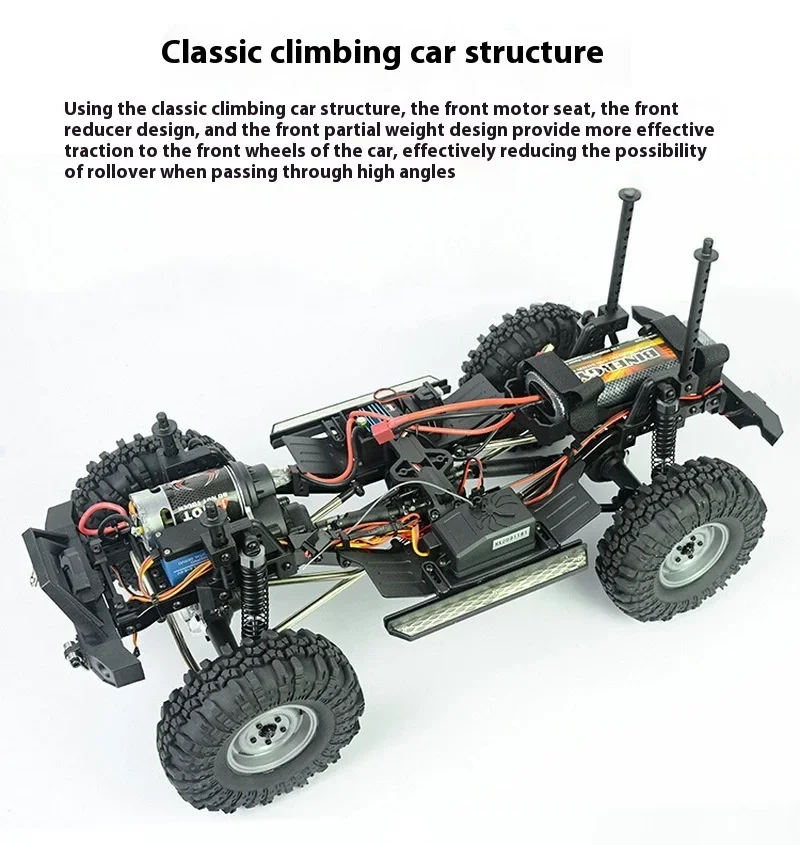 RGT Ruitai EX86010 1:10 JK version off-road climbing vehicle four-wheel drive electric remote control car simulation model car