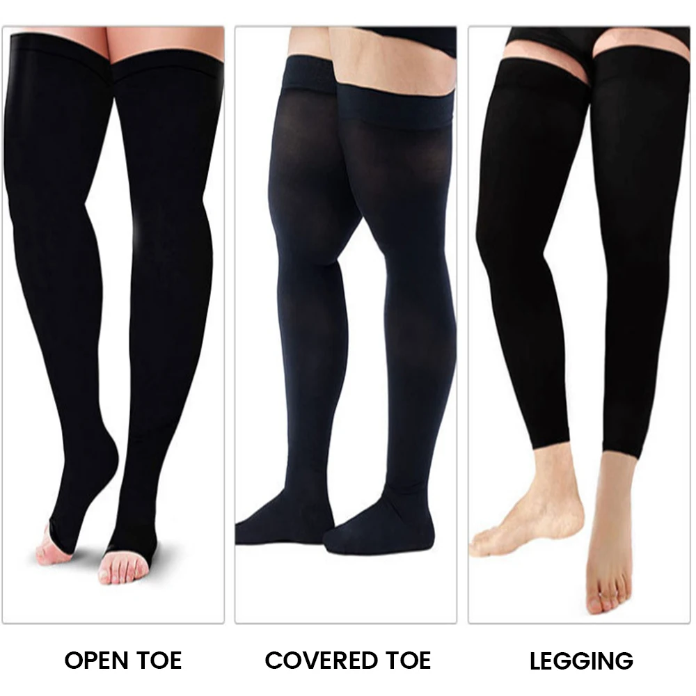 M/XL/5XL Large Varicose Vein Stockings Unisex Open Women Slim Sleeping Beauty Leg-Support Compression Stockings Shaping Socks