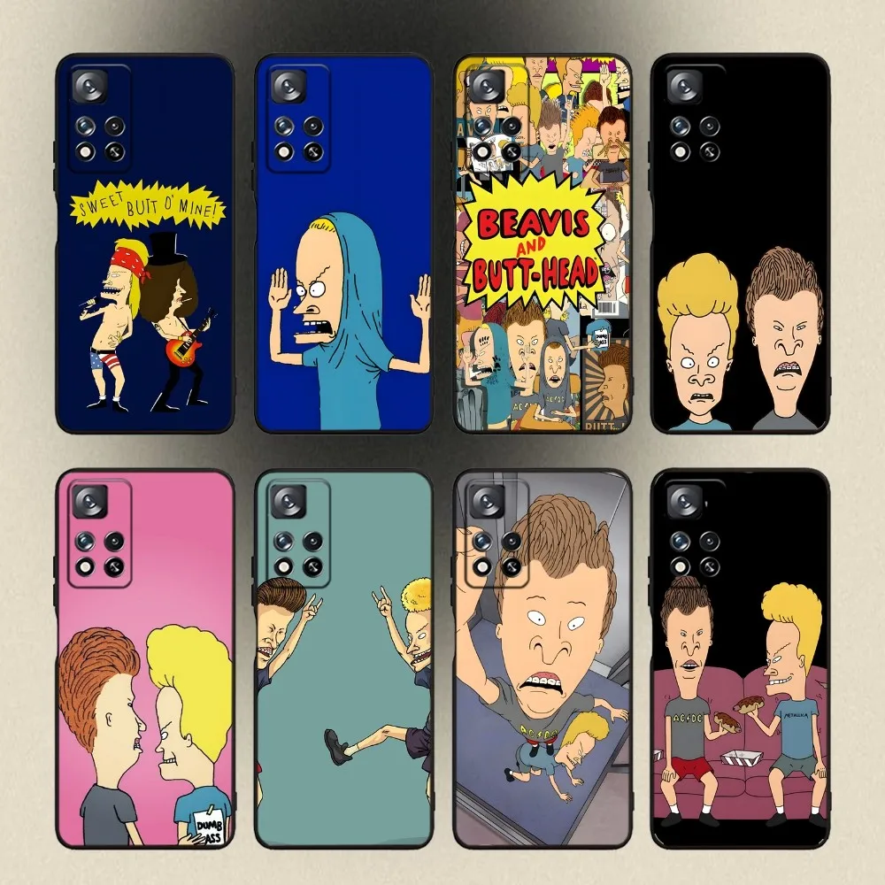 

B-Beavis and Butthead Phone Case For Samsung Galaxy A20,A21s,A22,A31,A32,A52,A53,A72,73,A80,A91 Soft Black Cover