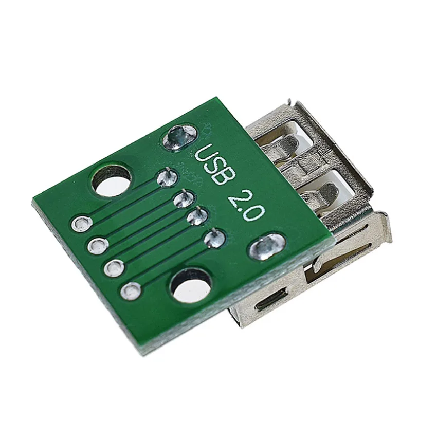 1-10pcs Type A USB Female To DIP 2.54MM PCB Board Adapter Converter USB connector usb female For Arduino