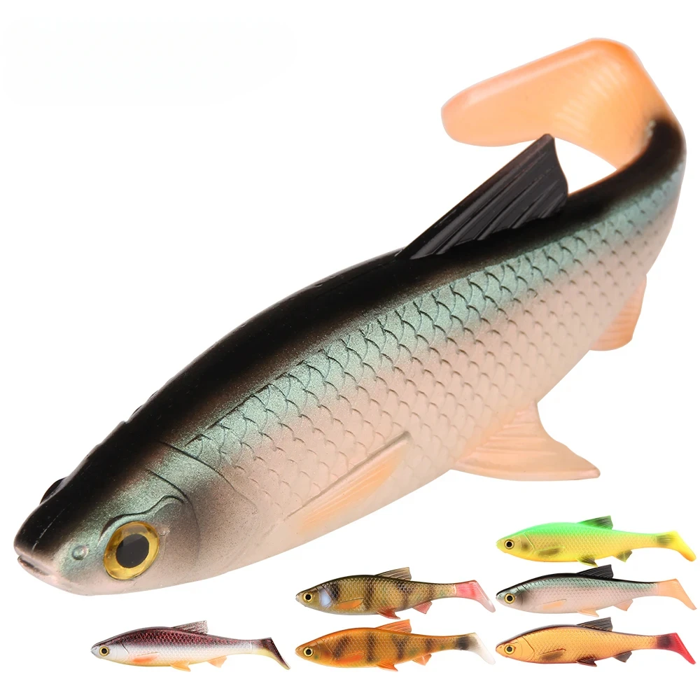 

Spinpoler Fishing lure 3D plastic Silicone Pike Bait Shad Swimbait Fishing Tackle 5g/10g/20g/40g/84g