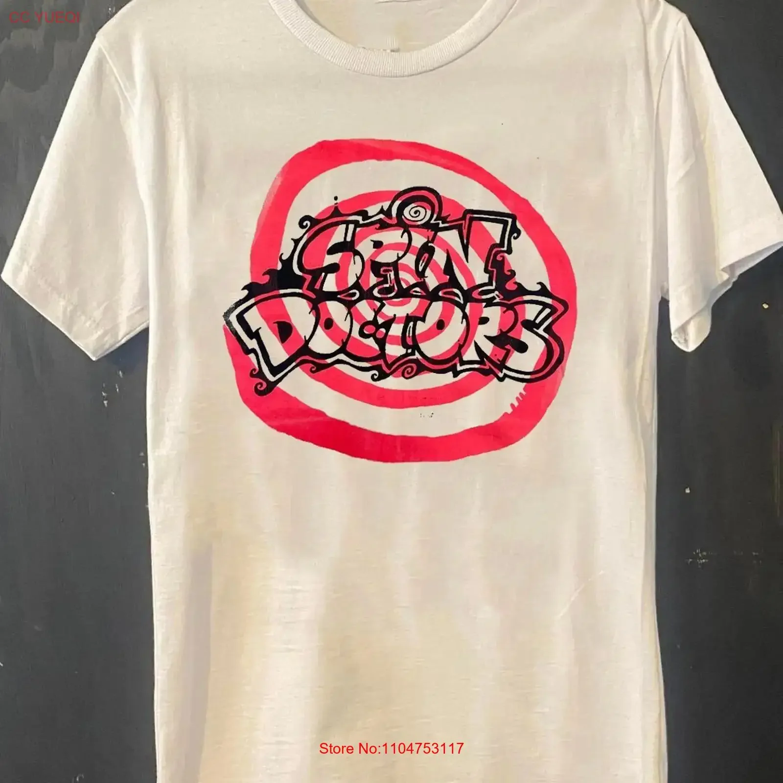 Rare Spin Doctors band T Shirt Concert S to 5XL EL717 vintage Washed fashion Casual homme Breathable Comfortable Unisex