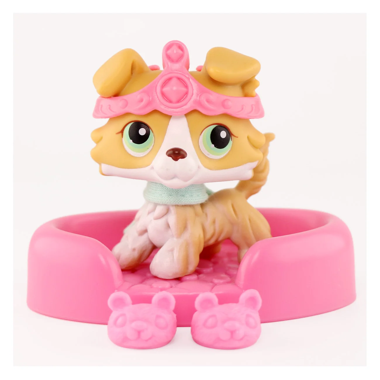 LPS Minilpsshop Bobble Head Toy Dog Animal With Accessories Crown Doghouse Shoes Children's Gift for Boy and Gir