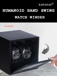 ZAPANAS WATCH WINDER FOR Automatic Watch NEW MODE METAL LEATHER PAINT WATCH BOX SWINGS AND WINDS
