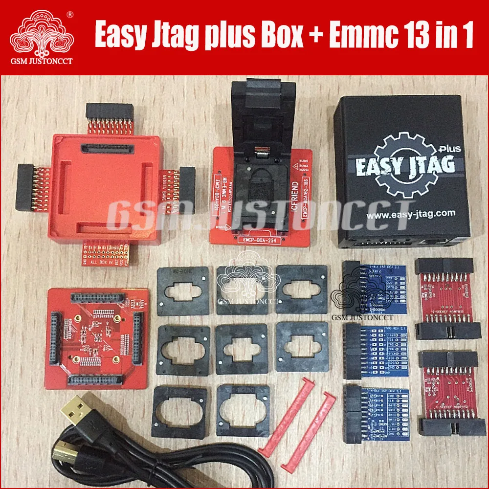 Z3X Easy Jtag Plus Box، ICFRIEND E-MATE EMMC BGA، مقبس 13 في 1 ومحول ISP، الإصدار الجديد الأصلي، 2025
