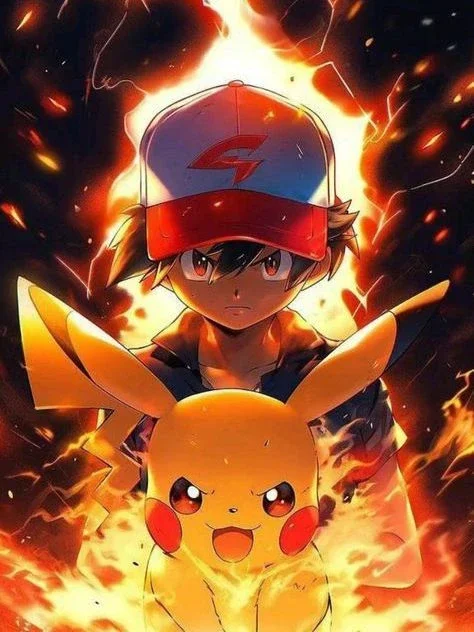 Pikachu    Painting Anime Full    Cartoon Anime  Home Decor Handwork Craft Gift