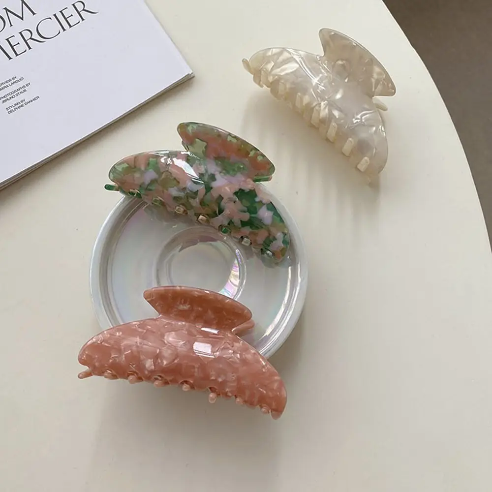 간단한 귀여운 프랑스 소녀 꽃 헤어 클립 여성 헤어 액세서리 아세테이트 헤어 클립 플라스틱 헤어 클로 한국 스타일 머리 장식