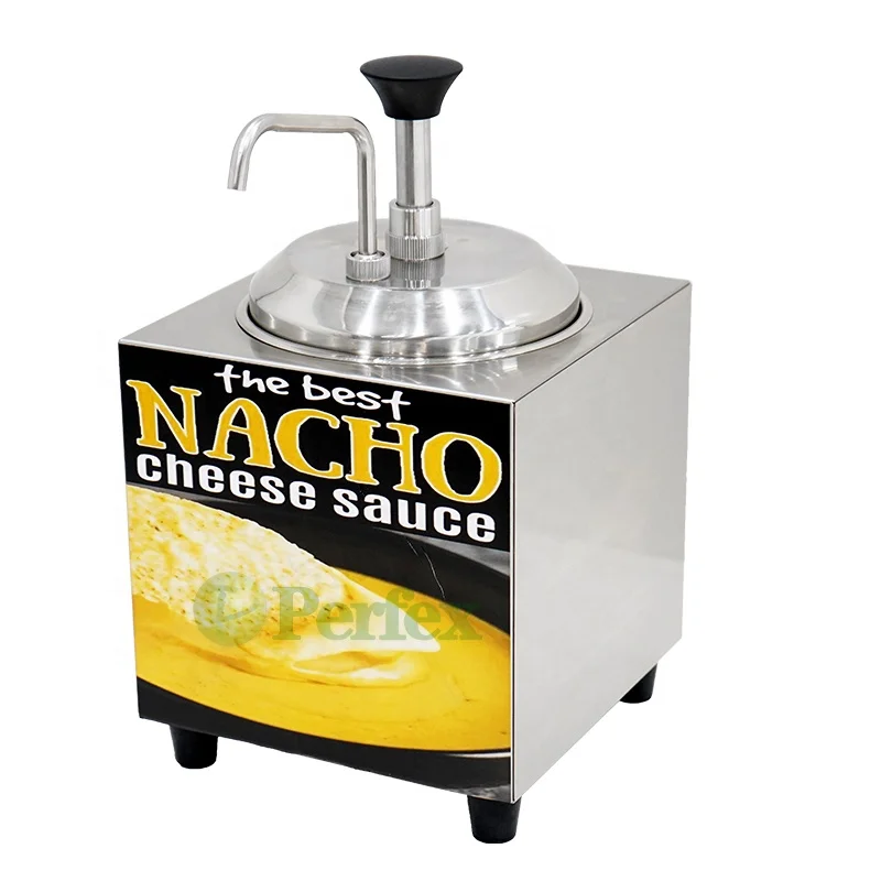 Nacho cheese dispenser warmer machine 2.3L hot chocolate sauce food dispenser with stainless steel pump  PERFEX