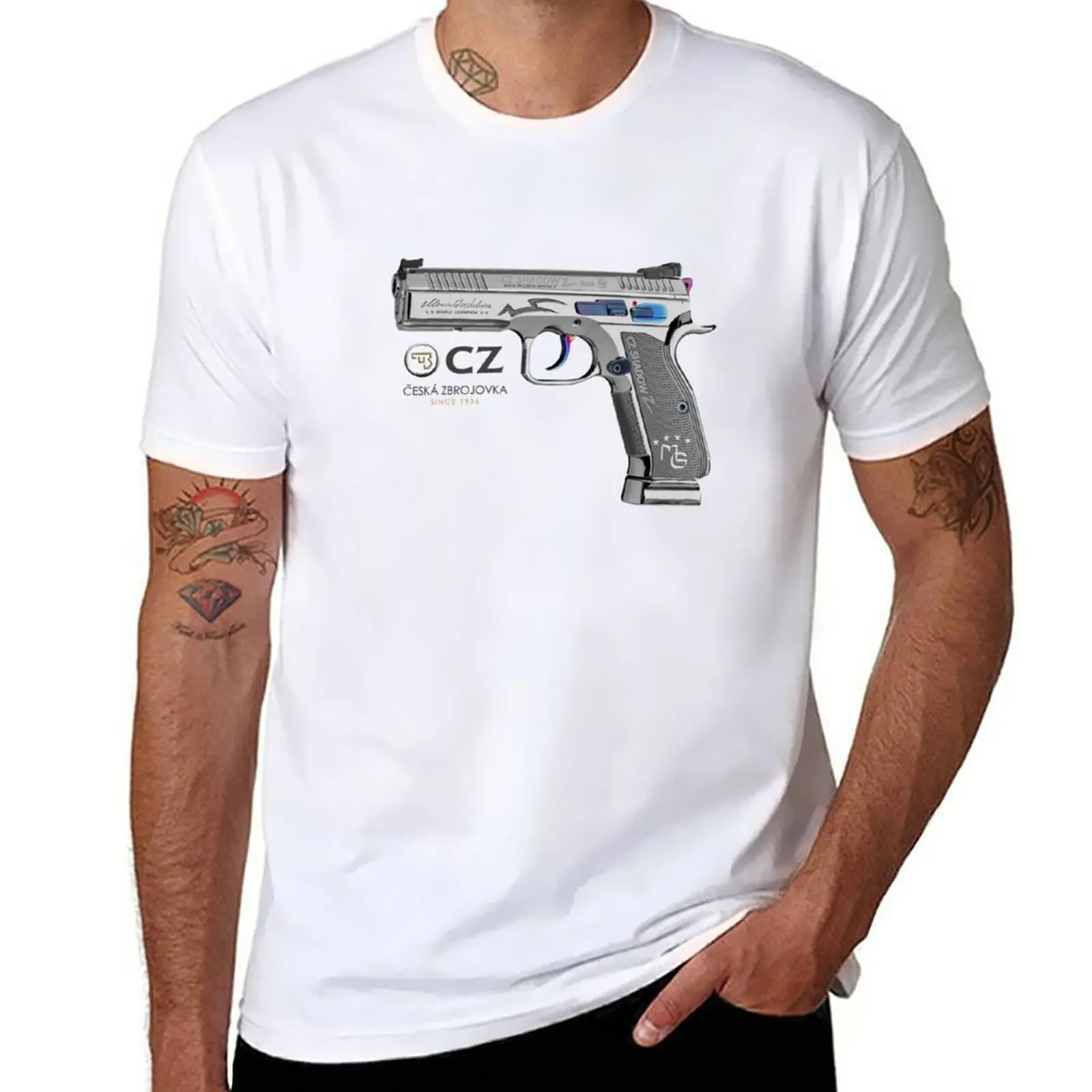New CZ Shadow 2 T-Shirt quick drying t-shirt summer tops t shirts for men