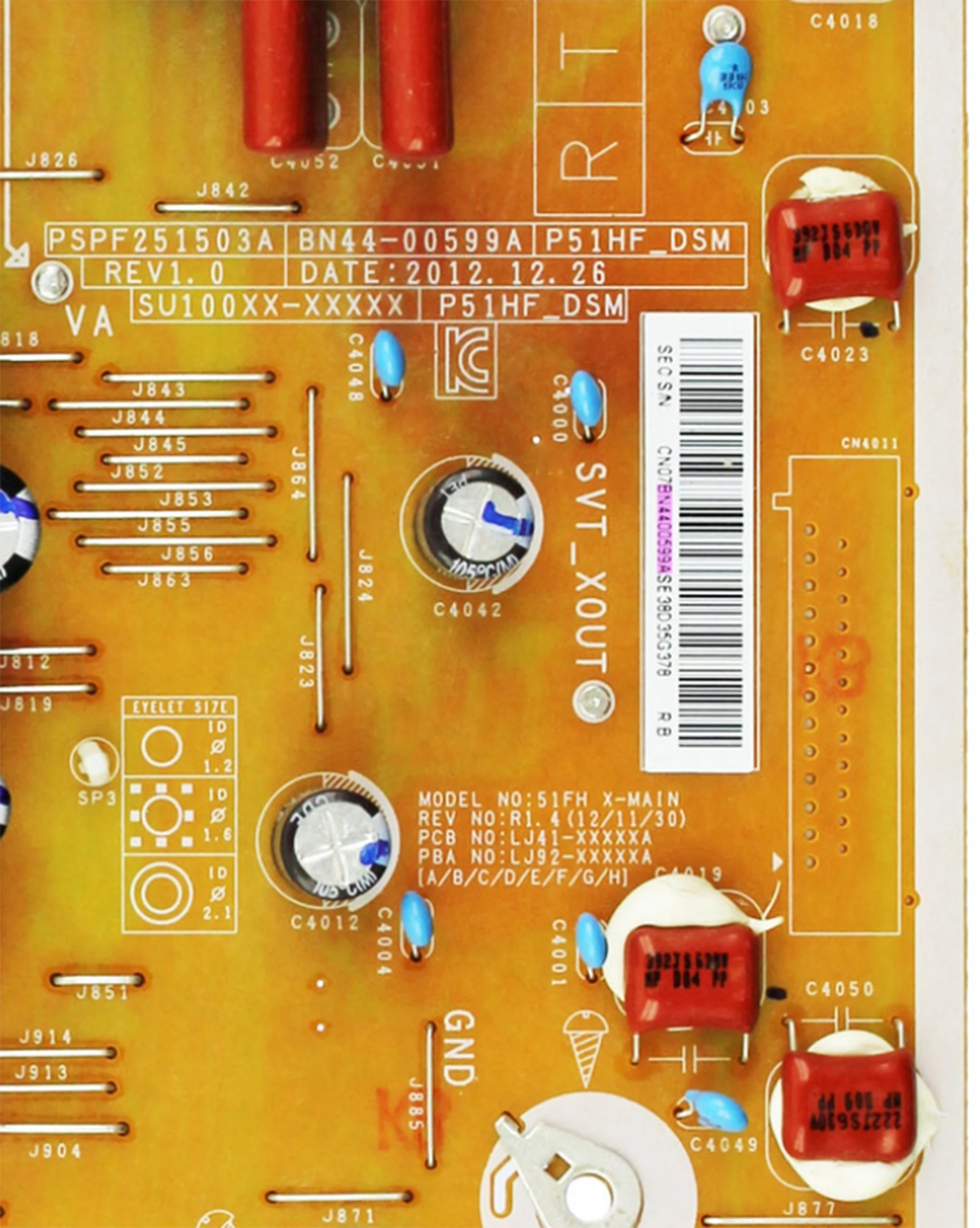 BN44-00599A = BN44-00599B PSPF251503A p51hf _ bdsm zasilacz jest dla PN51 PS51 PS43 PL51 PL51 PL51F4900 PS43F4500 PN51F4500 PS51F4500