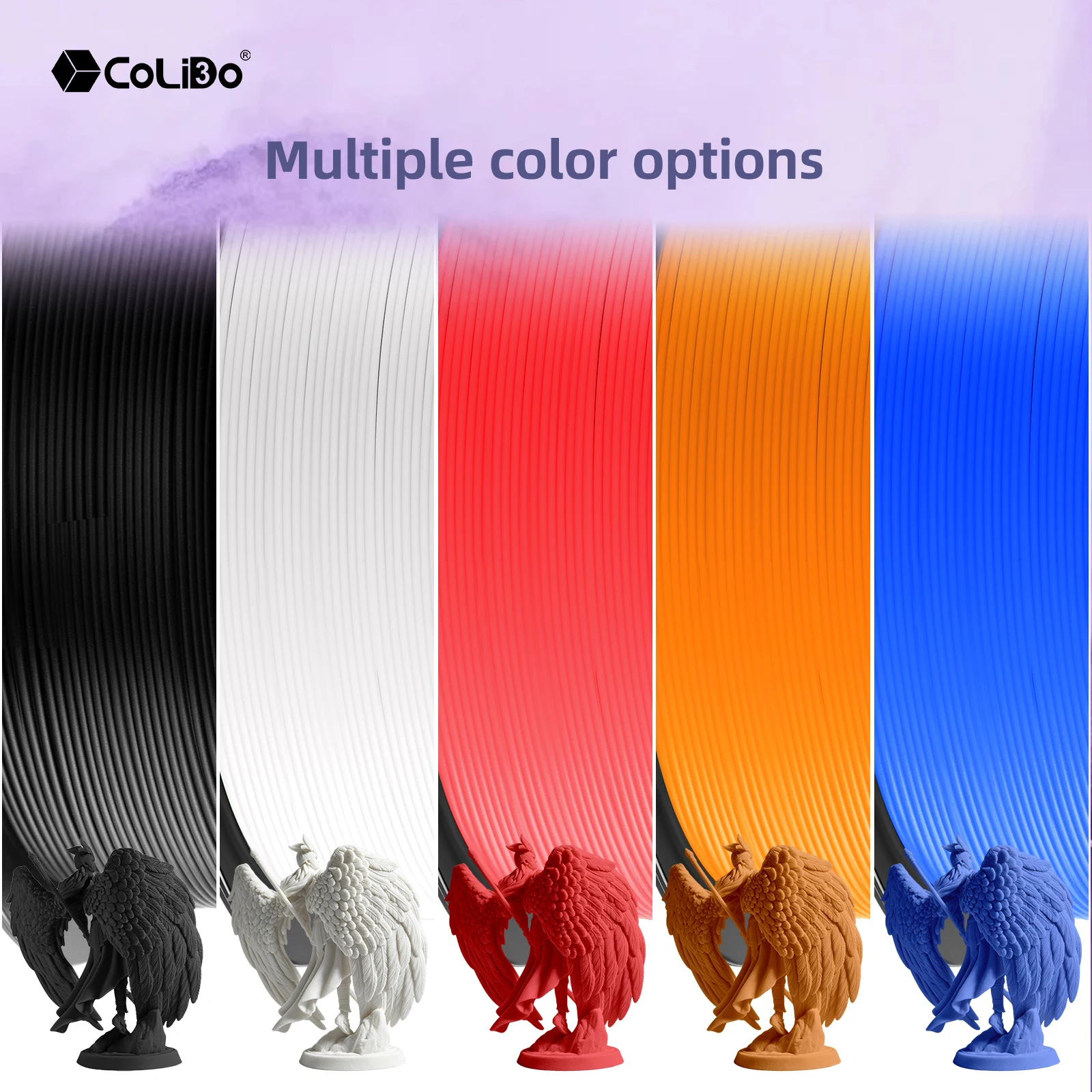 CoLiDo PETG/TPU/ABS 3D-Filament 2 kg 1,75 mm +/-0,02 mm 3D-Druckfilament, ordentlich gewickeltes Filament, Vakuumverpackung, schneller Versand, EU – Detail 10