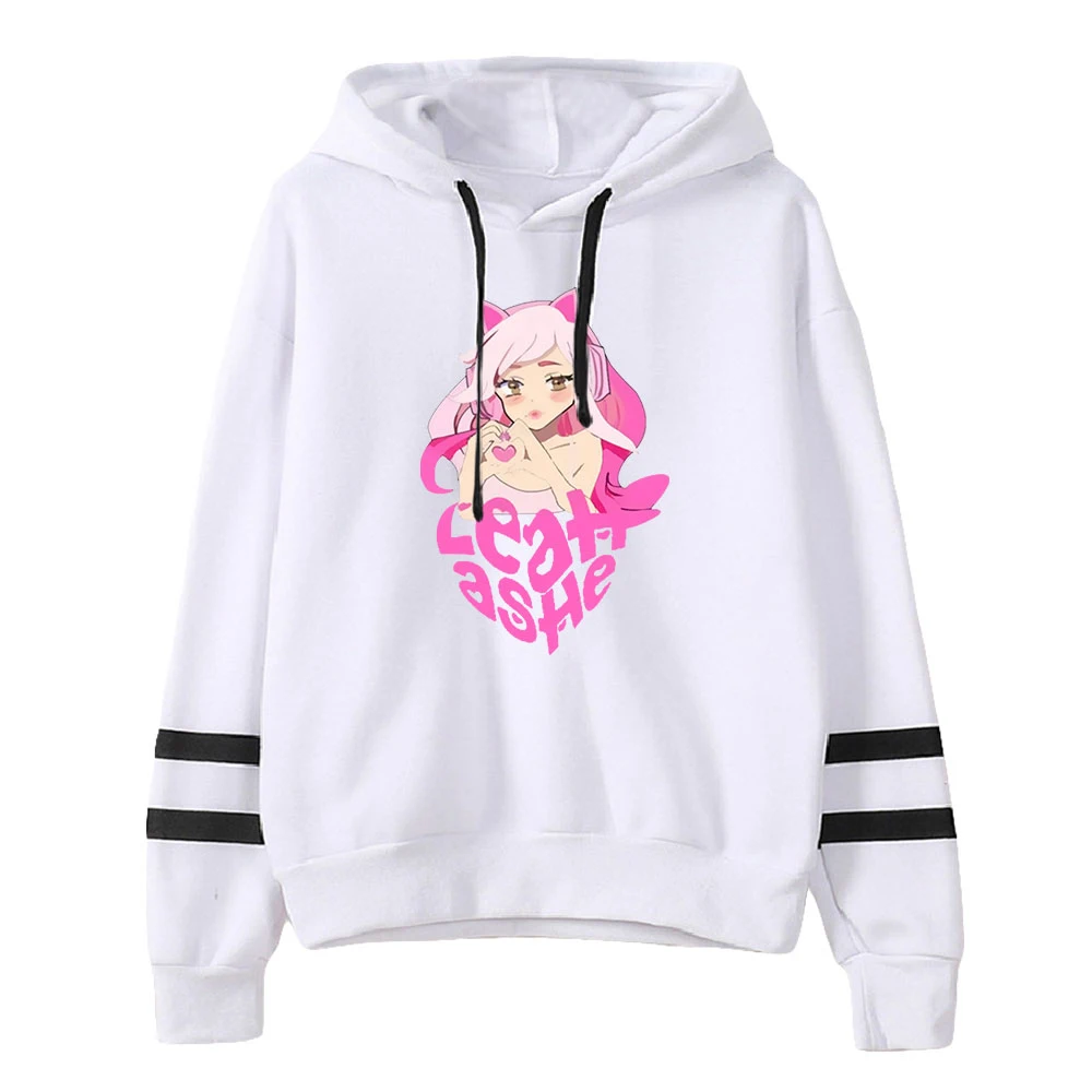 2022 Leah Ashe Fashion Printed Hoodies Women/Men Long Sleeve Hooded Harajuku Sweatshirts Casual Streetwear Clothes