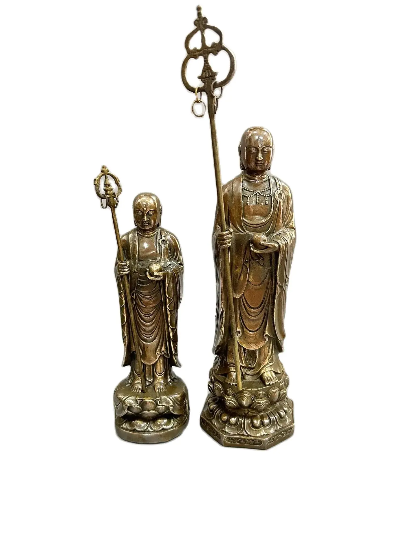 

bronze statue Pure copper exquisite Tibetan King Bodhisattva Length 6cm, width 5cm, height 21cm, weight 0.8kg /height 26cm