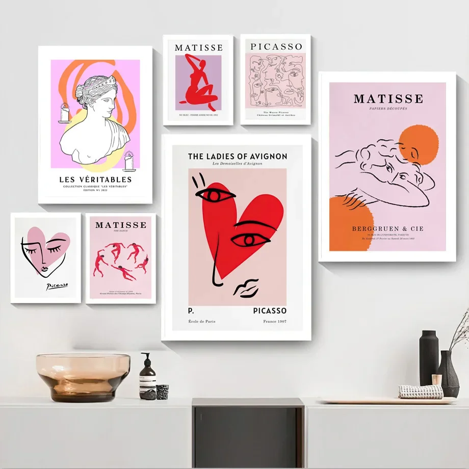

Matisse Picasso Bird Heart Les Muses Abstract Wall Art Canvas Painting Posters And Prints Pictures Living Room Aesthetics Decor