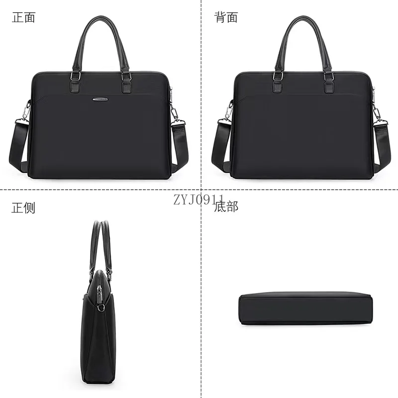*Handbag Men's Briefcase Commuter Briefcase Computer Conference Bag Business Information Canvas Business Bag