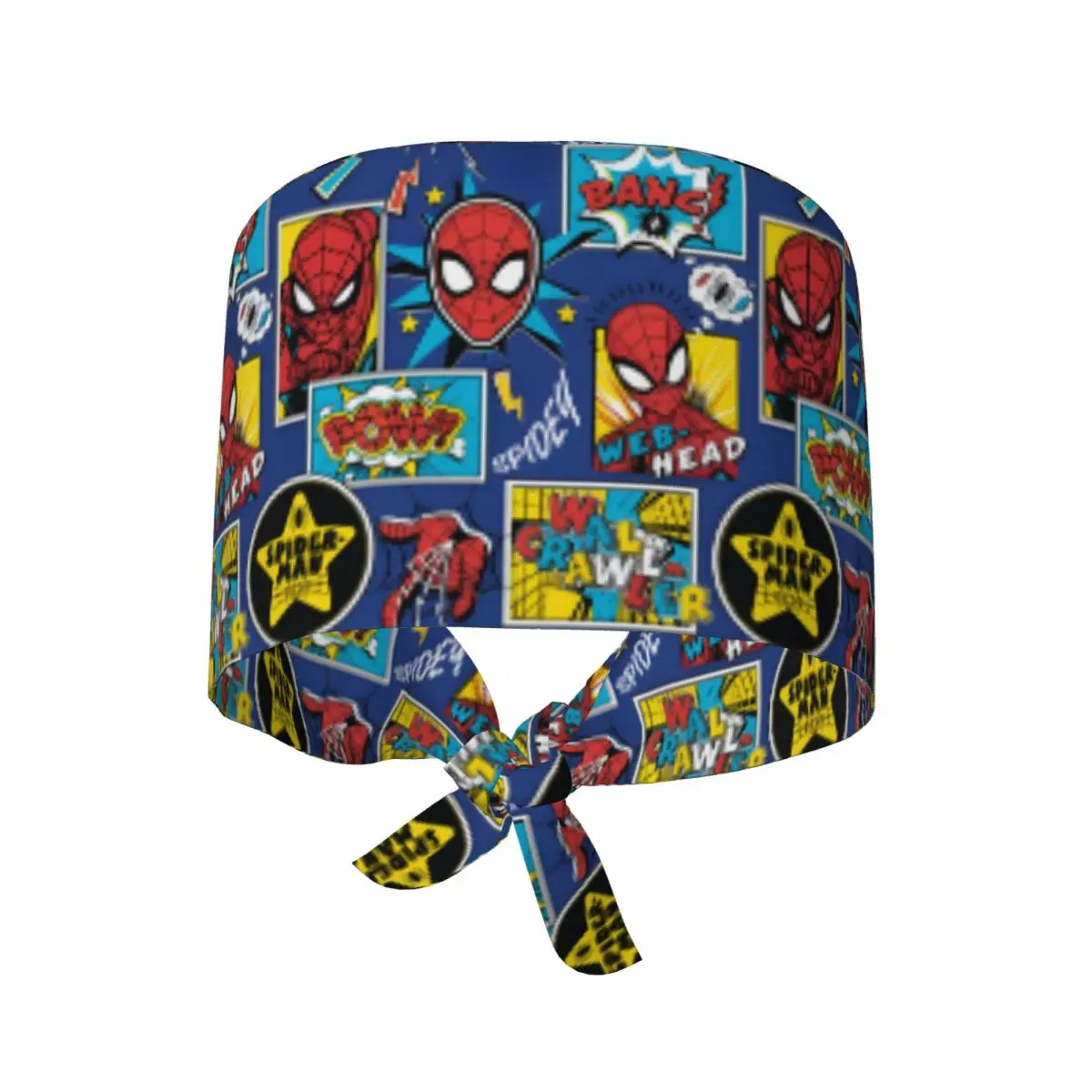 

Регулируемая классическая рабочая шапка с героями фильмов «Человек-паук», женская и мужская хирургическая шапка, скраб для медсестер, доктор, хирург, кепка для медсестры