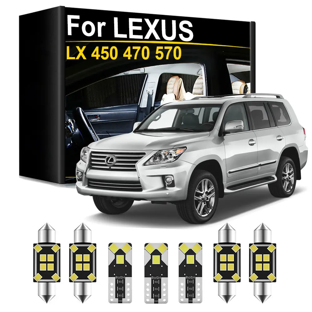 Innenraum-LED-Lichtkit für LEXUS LX 450 470 570 1996-2006 2007 2008 2009 2010 2011 2012 2013 2014 2015 2016 2017 2018 2019 2020