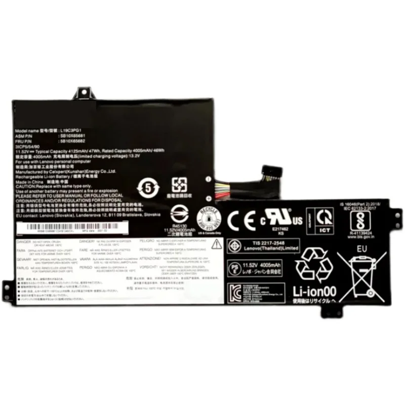 L19L3PG1 L19C3PG1 L19M3PG1 5B10X65680 SB10X65683 Laptop Battery