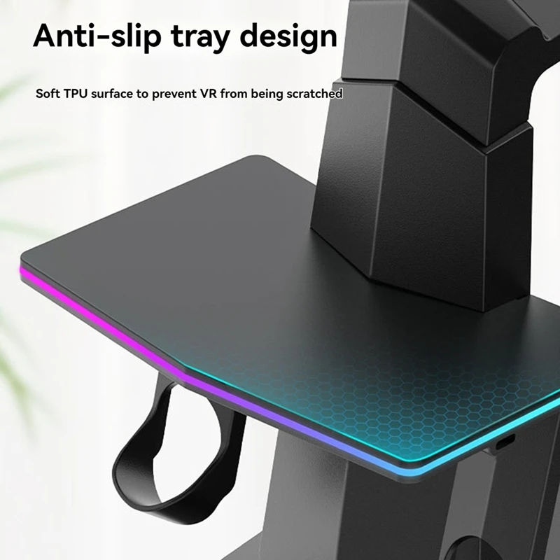 For Meta Quest 3/ Quest 3S Charging Station VR Headset Display Stand And Charging Dock Desktop Stable VR Accessory