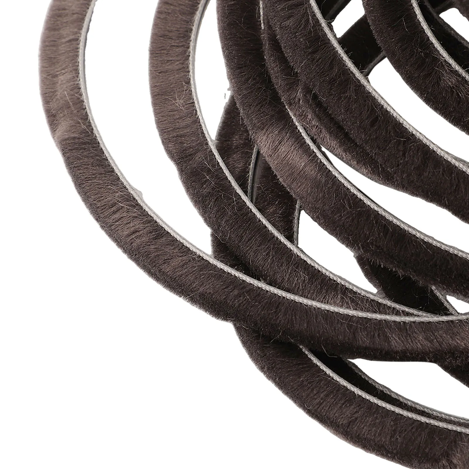 Tira de sellado de cepillo peludo de 10M, 5x10mm/5/12mm, puerta corredera abatible, tira meteorológica, excluidor de tiro, junta de tira a prueba de viento