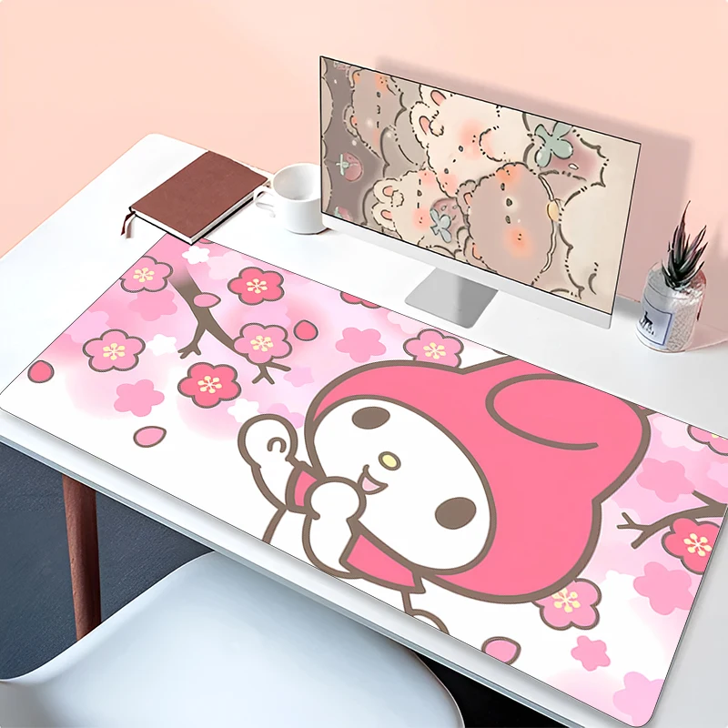 Kawaii Mouse pad M-my M-melody Computer Speed type carpet mat for e-sports players Laptop Keyboard Mousepad Office Desk Mat
