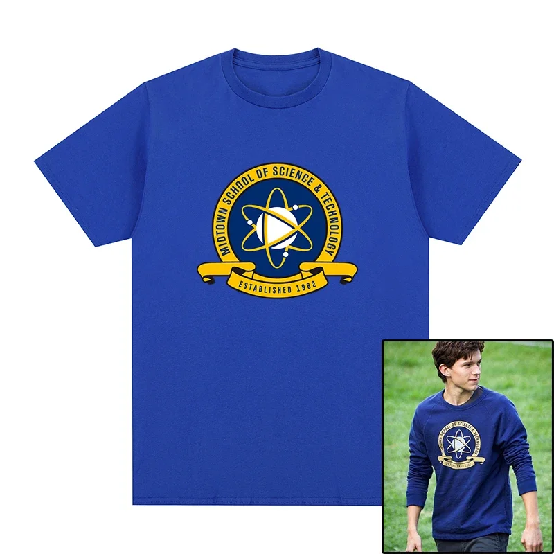 Tom Holland T-Shirt Midtown High School Wissenschaft und Technologie Baumwolle Männer T-Shirt neue T-Shirt Damen Tops