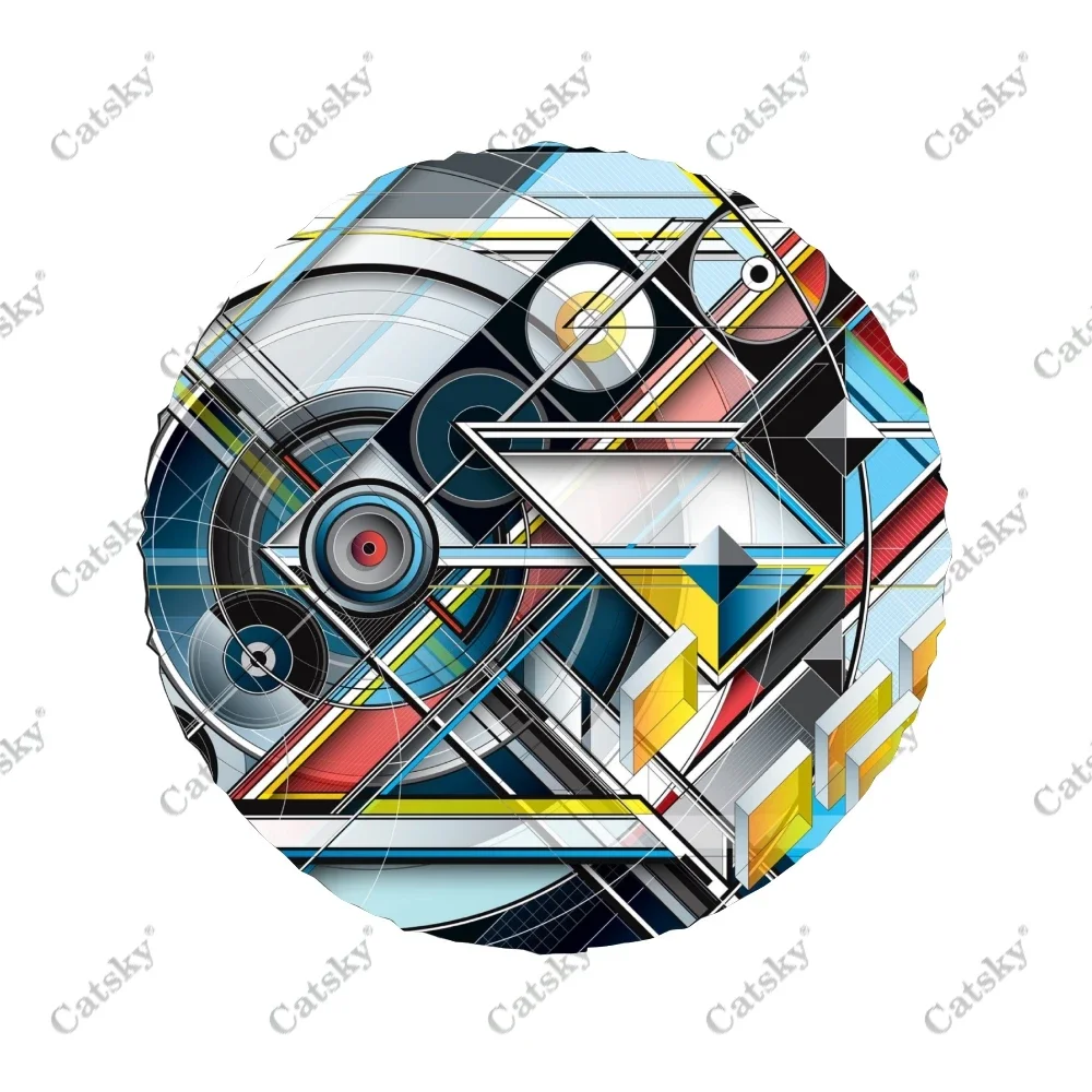 Abstract Record Design Print Spare Tire Cover Waterproof Tire Wheel Protector for Car Truck SUV Camper Trailer Rv 14