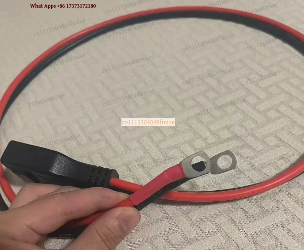 Additional Battery Cable XT150 to O-ring 50A 8AWG 1M Built-in 1K Resistor
