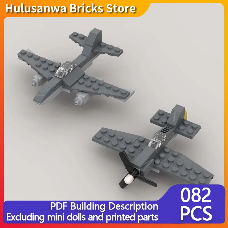 

Fw-190 и Me-262 WW2 военные выстребители модель MOC строительные кирпичи военное оборудование модульные технологии подарки детские игрушки костюм