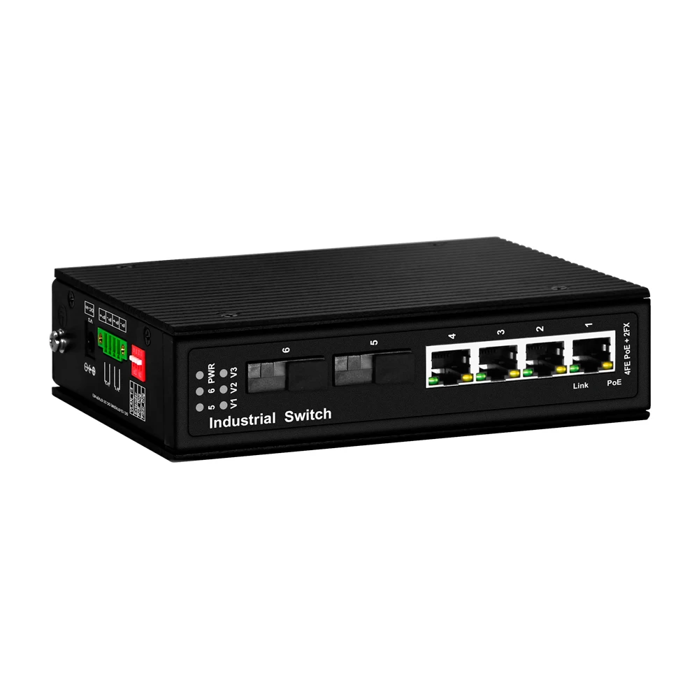 industrial Switch With 4*10/100/1000M POE or non+2*100/1000/2500/10000M SFP