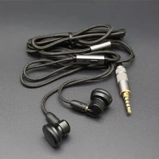 MMCX Flat Head Earphones Plug-in HIFI Headphone DIY High-end Plugs MMCX Interface Monitoring Headset With Replaceable Cable