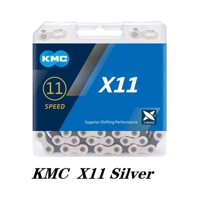 KMC-cadena para bicicleta de montaña, accesorio para bici de carretera, X8, X9, X10, X11, X12, 8, 9, 10, 11, 12 velocidades, 116, 118, 126L, piezas de bicicleta para Shimano Sram