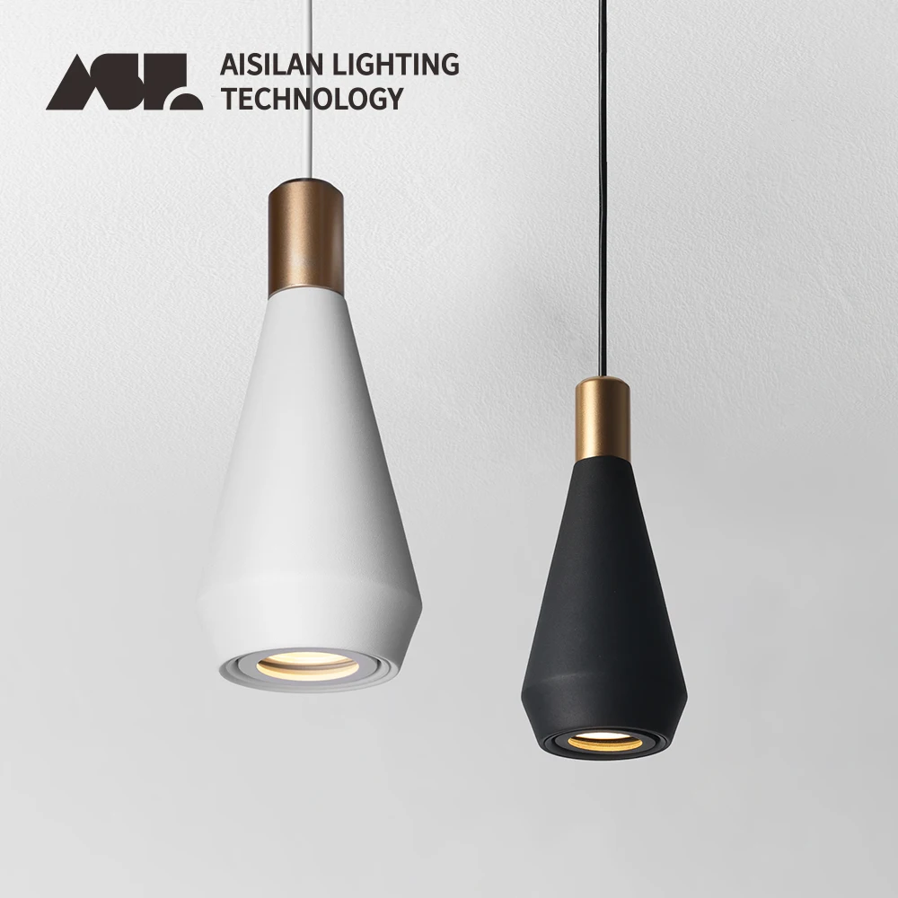 Aisilan Led Luxe Hanglamp Moderne Keuken Slaapkamertafel Eetkamer Hanglamp Huis Kroonluchter Zwart Metalen Lampenkap