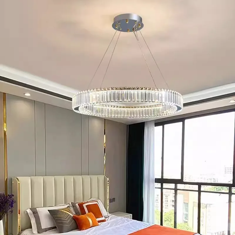 Modern Crystal Living Room Pendant Light Indoor Lighting Ceiling Light LED Pendant Light Living Room Indoor Lighting