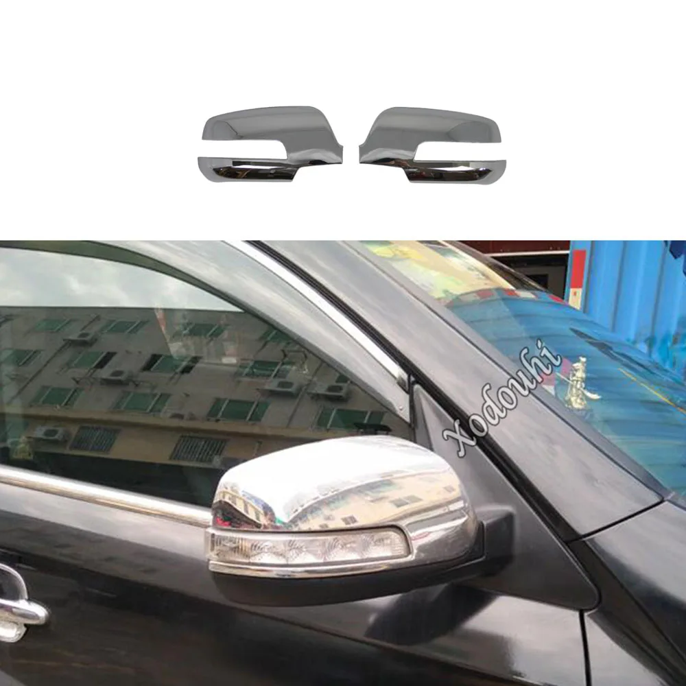 

For Kia Sorento L 2009 2010 2011 2012 Car ABS Decoration Stick Rear View Rearview Side Glass Mirror Cover Trim Frame 2pcs