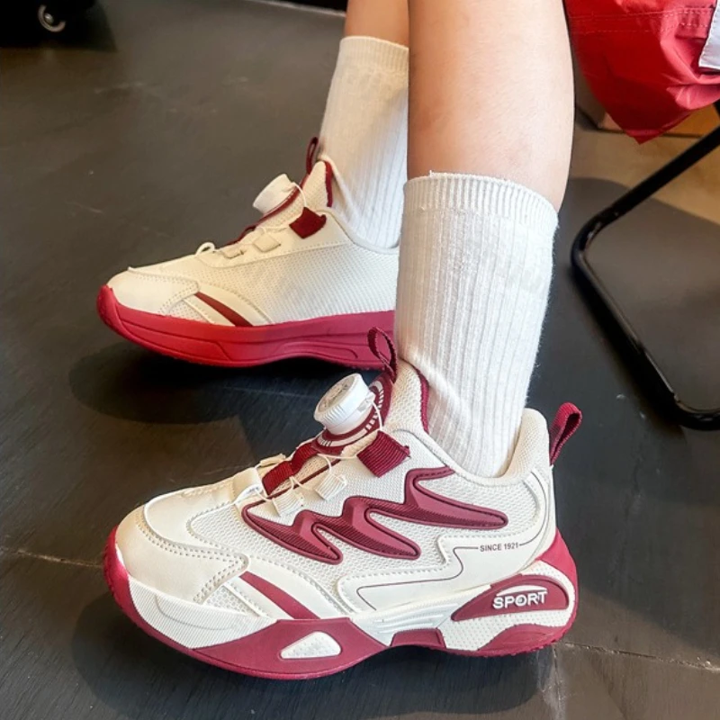 

Children's Sneakers 2025 Autumn New Boys' Mesh Breathable Running Shoes Lightweight Comfortable Soft Sole Girls' Casual Shoes
