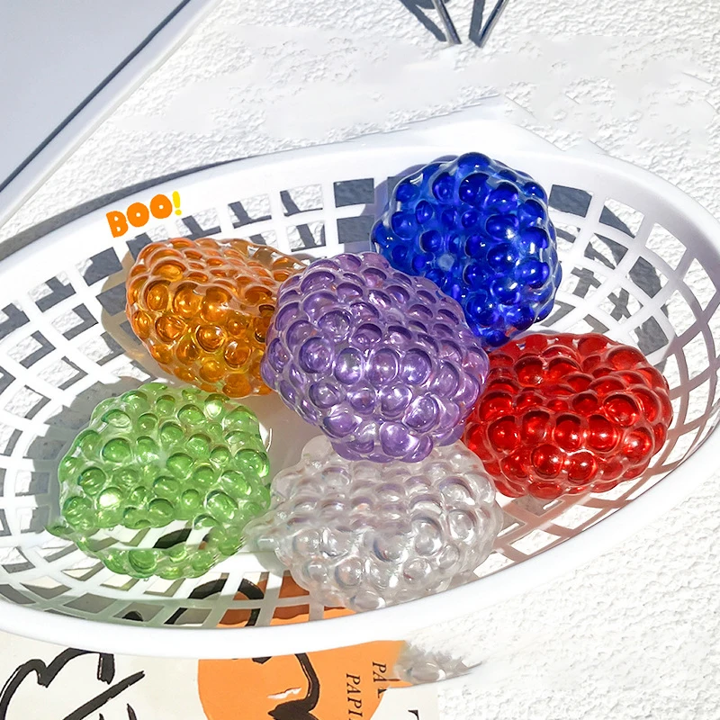Squishy Explosion Beads Ball Toy; Stress-Diffusing Children's Slow Rebound Fidget Fun