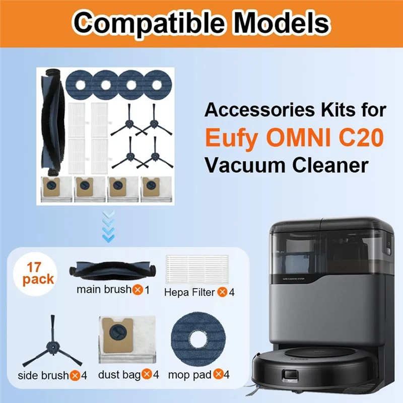 KEOL-Ersatzteile für Eufy Omni C20 Roboter-Staubsauger-Zubehör