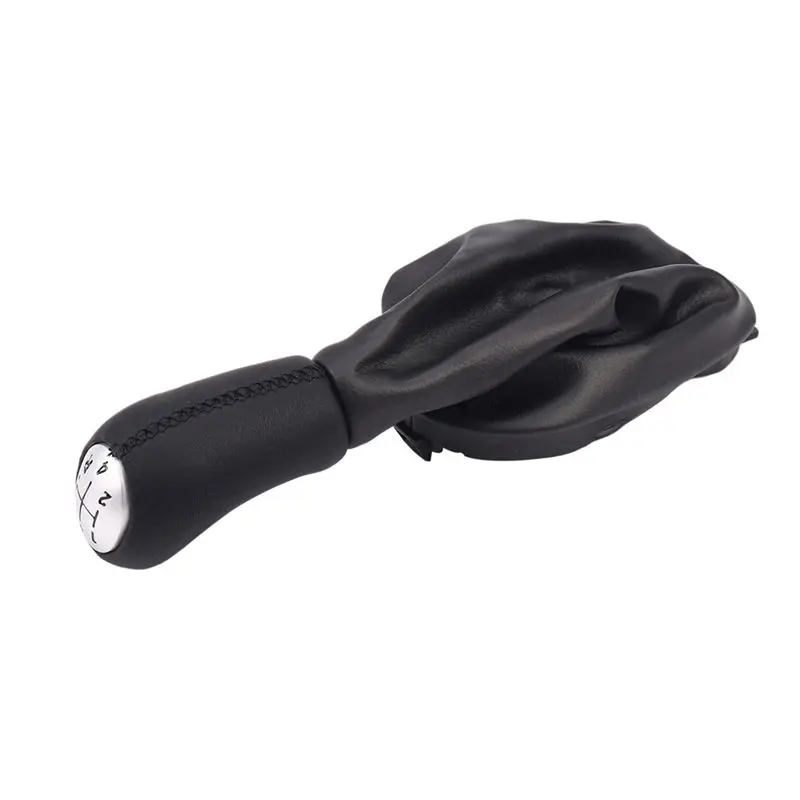 Palanca de cambios manual compacta de 3X 5 velocidades, de cuero, con funda protectora para Renault Clio 2, Clio 3, Megane 2, Scenic 2, Kangoo
