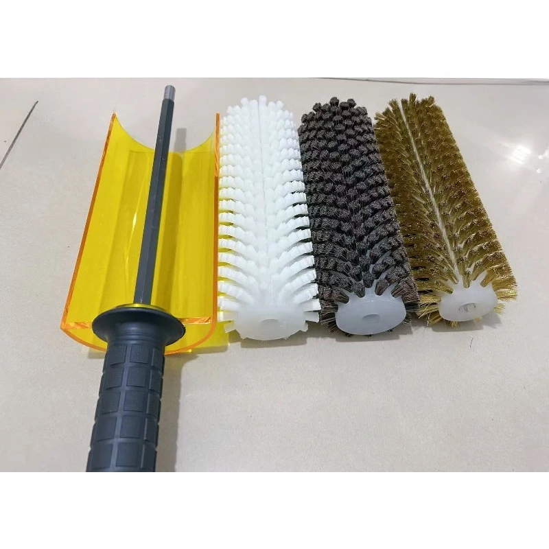 Snowboard waxing electric roller brush, snowboard waxing set, nylon brush horse hair brush, copper wire roller