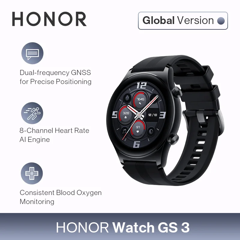 HONOR Watch GS 3 Global Version 3D-Curved Glass SmartWatch GS3
