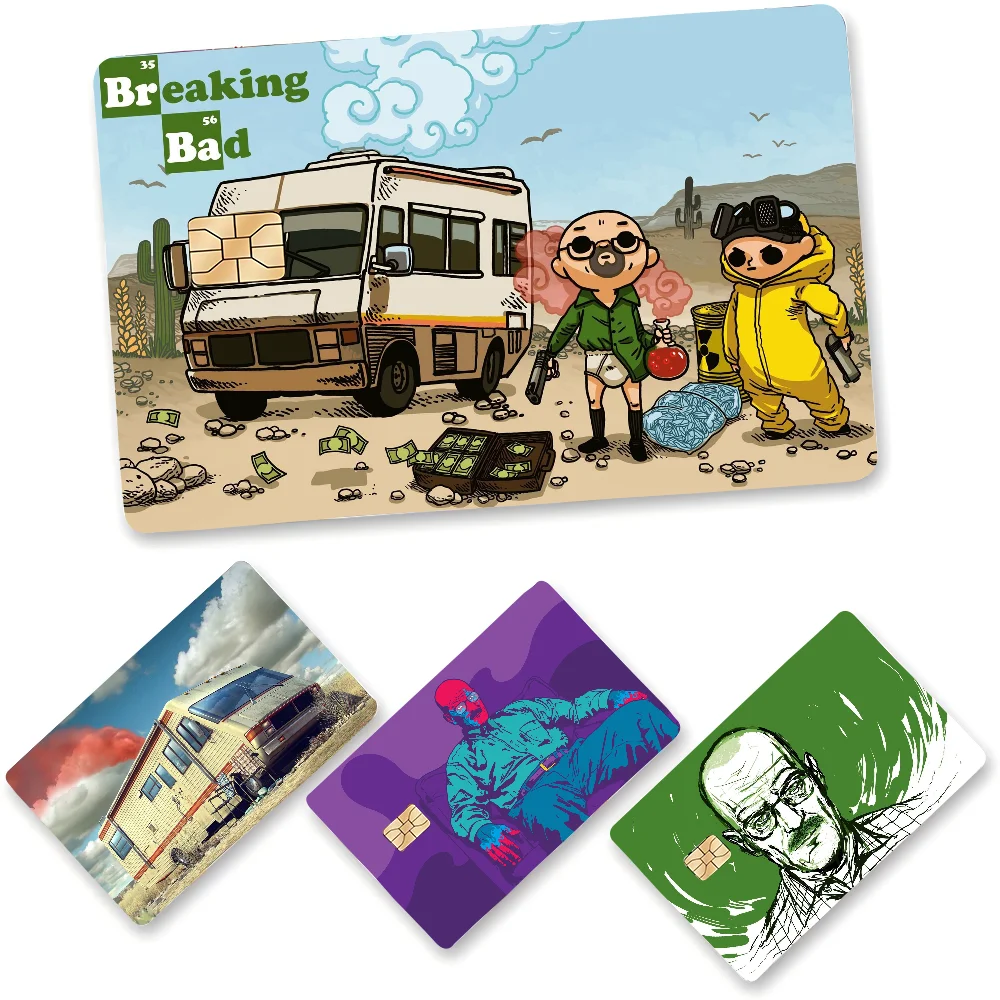 Breaking Bad Kreditkarte Haut Aufkleber Für VISA Bank Karte Transport Karte Wasserdichte Aufkleber Anti-scratch Frauen Geschenk