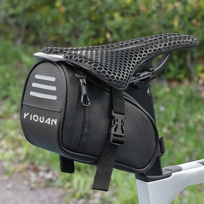 

Bike Seat Bag, Water Resistant Bicycle Saddle Bag Under Seat, Cycling Seat Pack for Mountain Road Bikes and Commuter