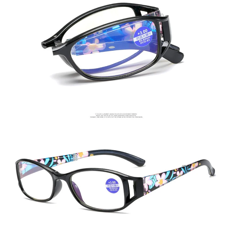 Tragbare Falten Lesebrille Männer Frauen Multifokale Bifokale Gläser Alte Auge In Der Nähe Von Weit Progressive Presbyopie Brillen Keine Fall – Detail 8