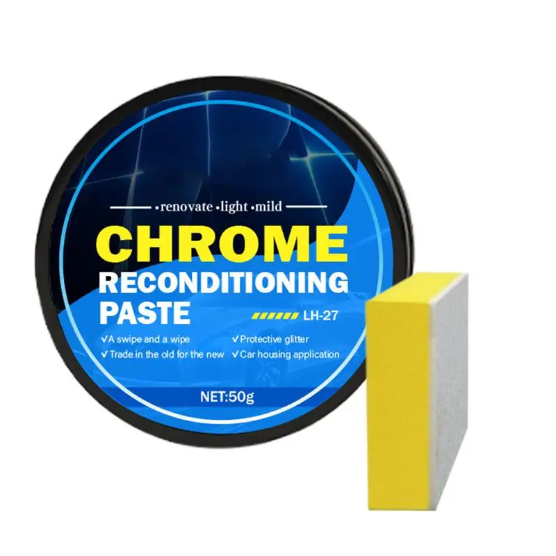 

Chrome Polishing Cream Rust Remover Metal Polish Chrome Restorer All Purpose Chrome Restorer Protectant Metal Gloss Polish For