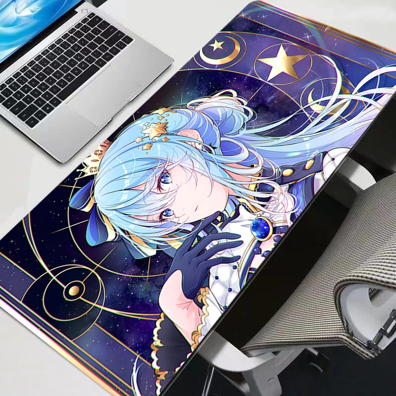 

Mouse Pad Large Gamer Gaming Accessories Speed Keyboard Natural Rubber M-my M-Melody Lock Edge Desk Mat Office Laptop mousepad