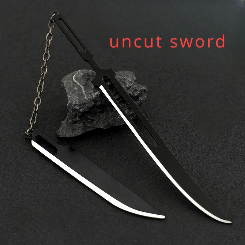 Bleach Weapon Ichigo Kurosaki Zangetsu Zanpakutou Japanese Popular  20cm Anime Toy Metal Katana Samurai Sword Gifts Toys for Kid