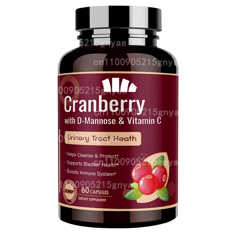 

Organic Cranberry 500mg-60 Capsules Help Promote A Healthy Urinary Tract