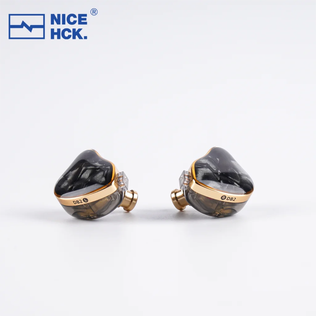 NICEHCK DB2 ميكروفون داخل الأذن سماعة مراقبة 1DD + 1BA سائق مزدوج هجين IEM HiFi الموسيقى ياربود 0.78 2Pin واجهة الصوتية باس Ea