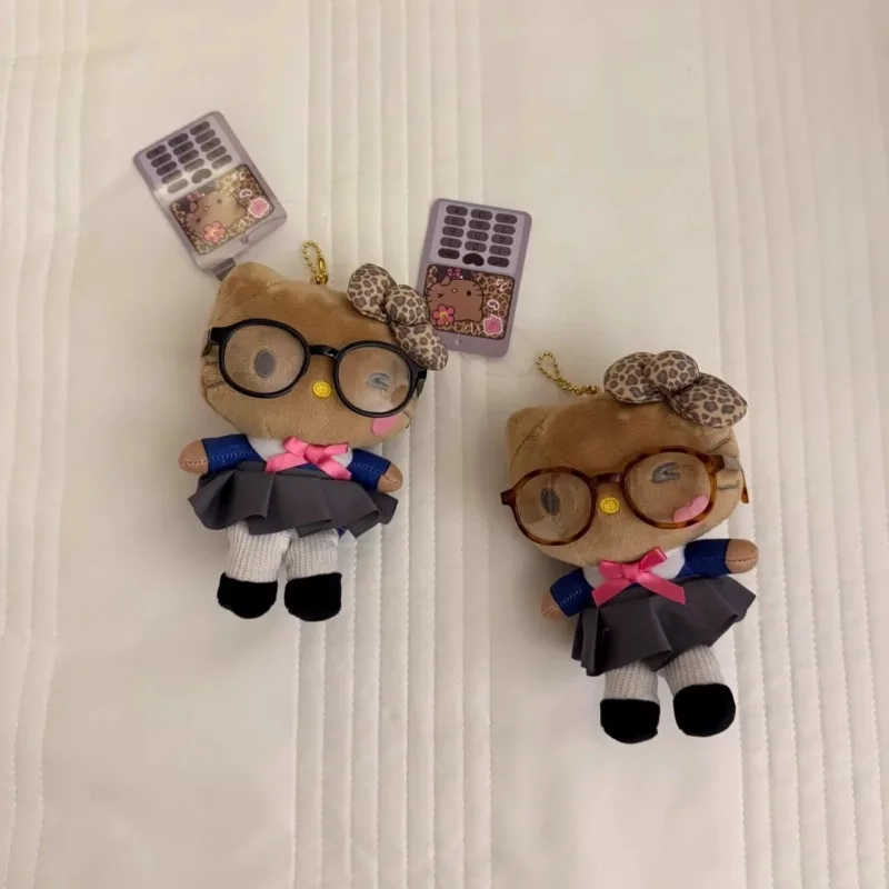 Kawaii سانريو مرحبا كيتي Jk موحدة لطيف فتاة نظارات حقيبة رائعة قلادة لطيف Kt القط فتاة الأطفال الكرتون ديكور الفتيات اللعب